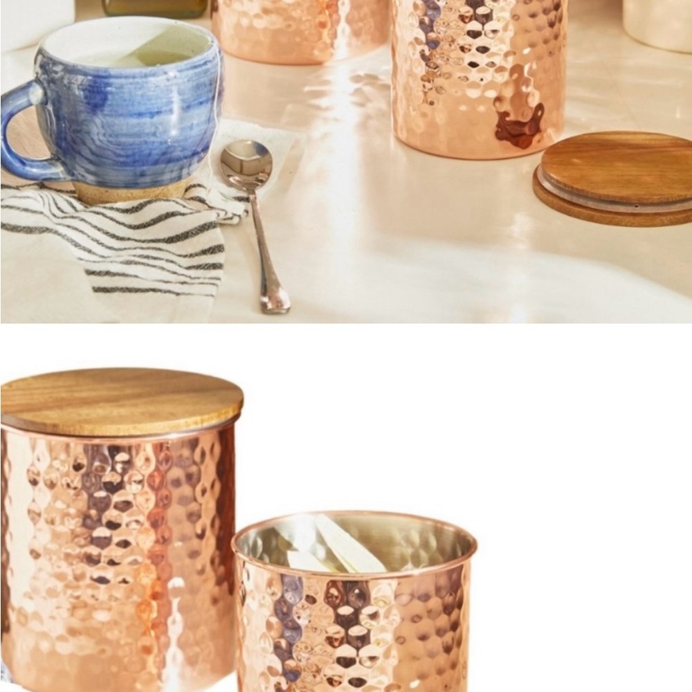Uncommon James Copper Canister Set